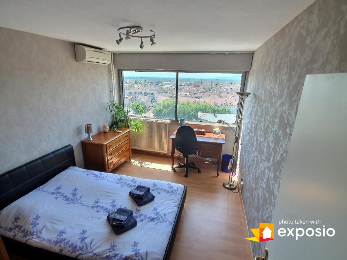 Bel Appartement Avec Vue Splendide Sur Toute La Ville De Colmar - Parking Gratuit Exterior photo